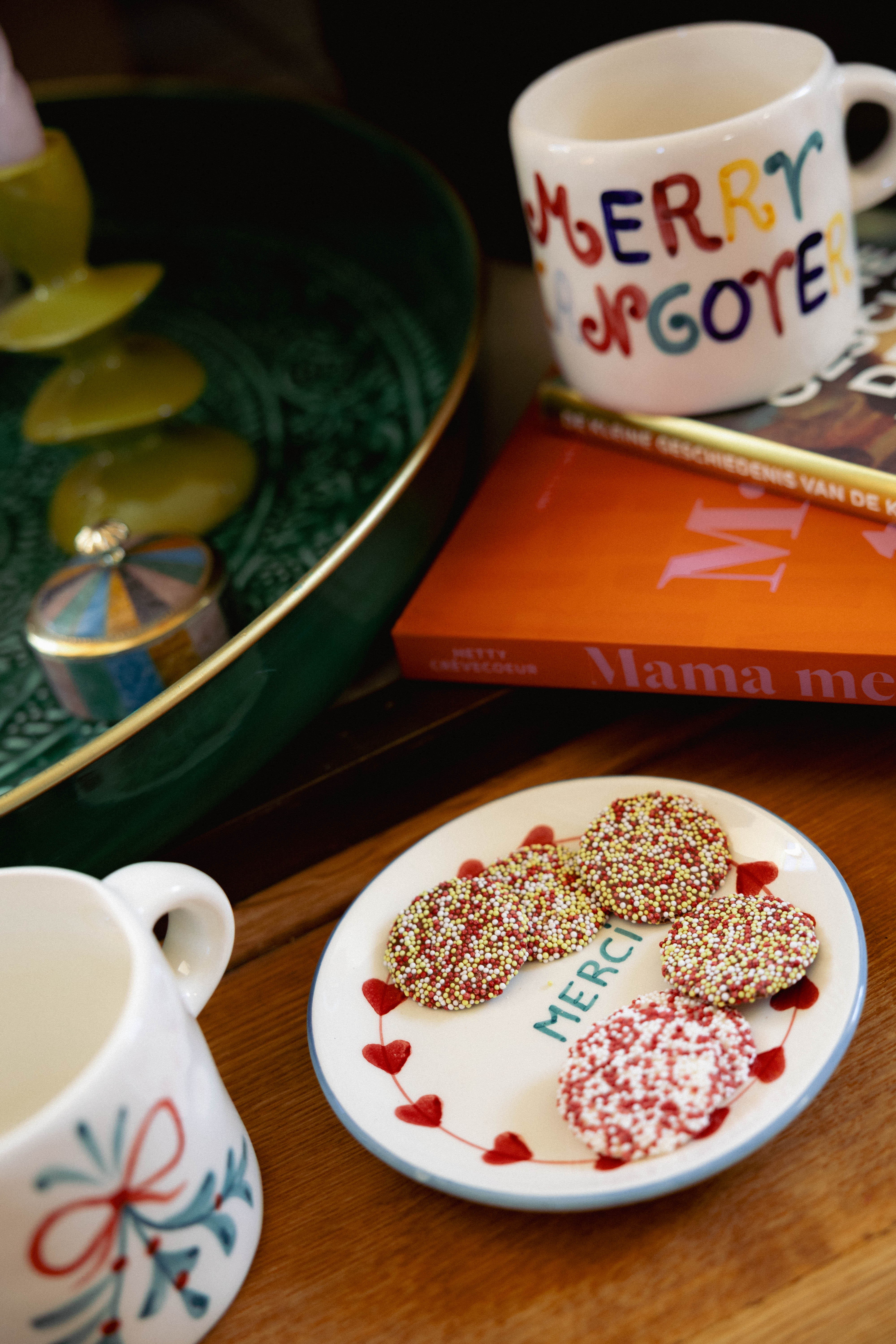 Cake Plate Ceramic Merci