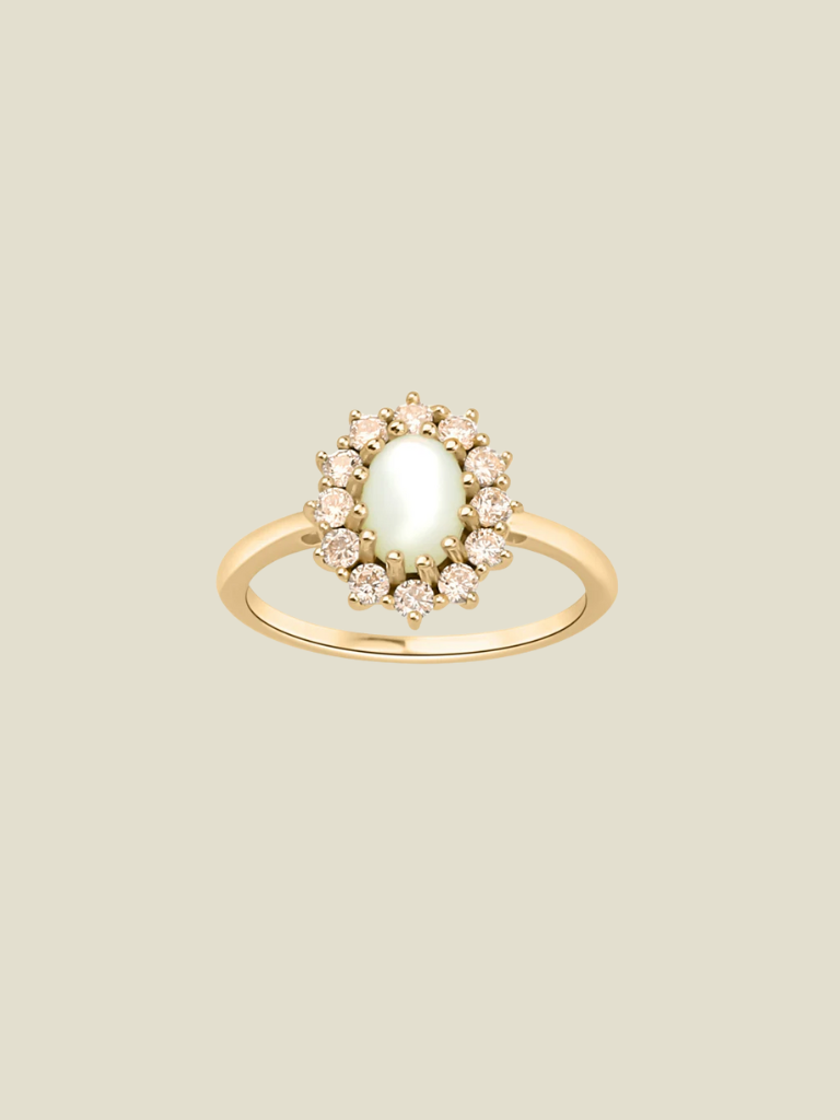 Ring Lady Diana Pearl Champagne