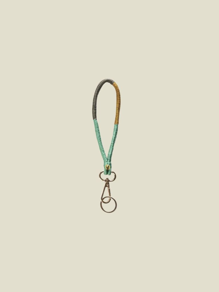 Key Chain Small Brown Green