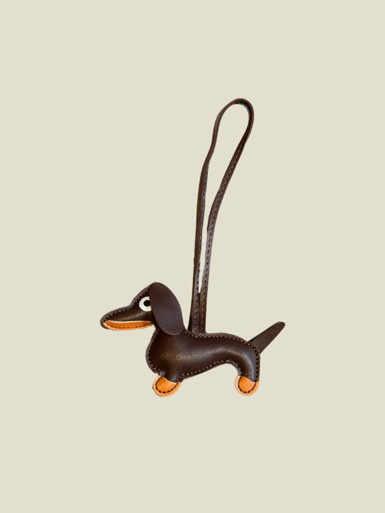 Keychain Dachshund Brown