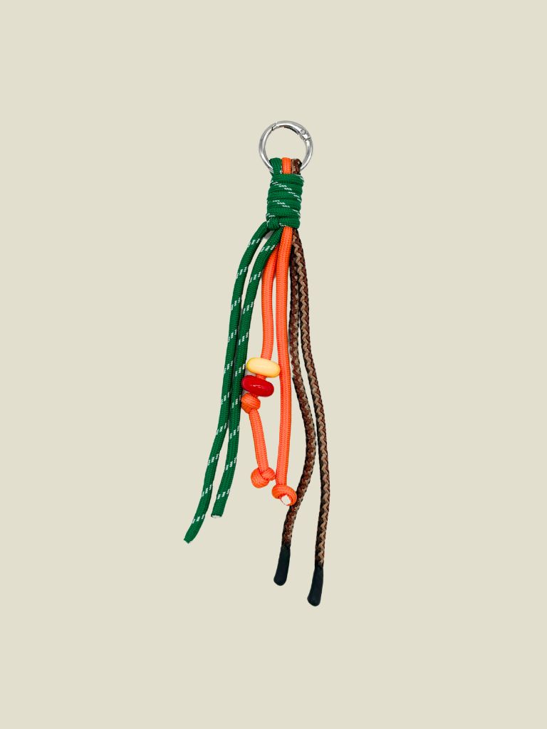 Keychain Green Orange Brown