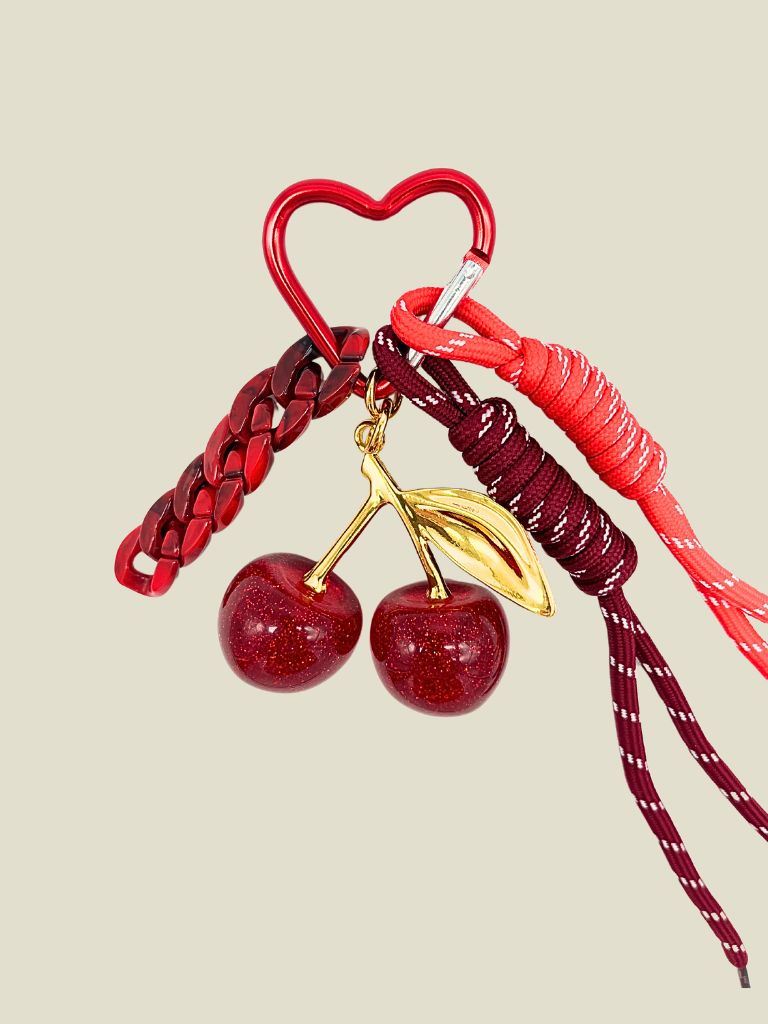 Keychain Hangers Cherry Heart