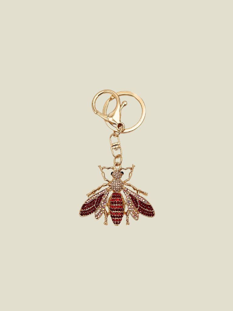 Keychain Lady Bee Red