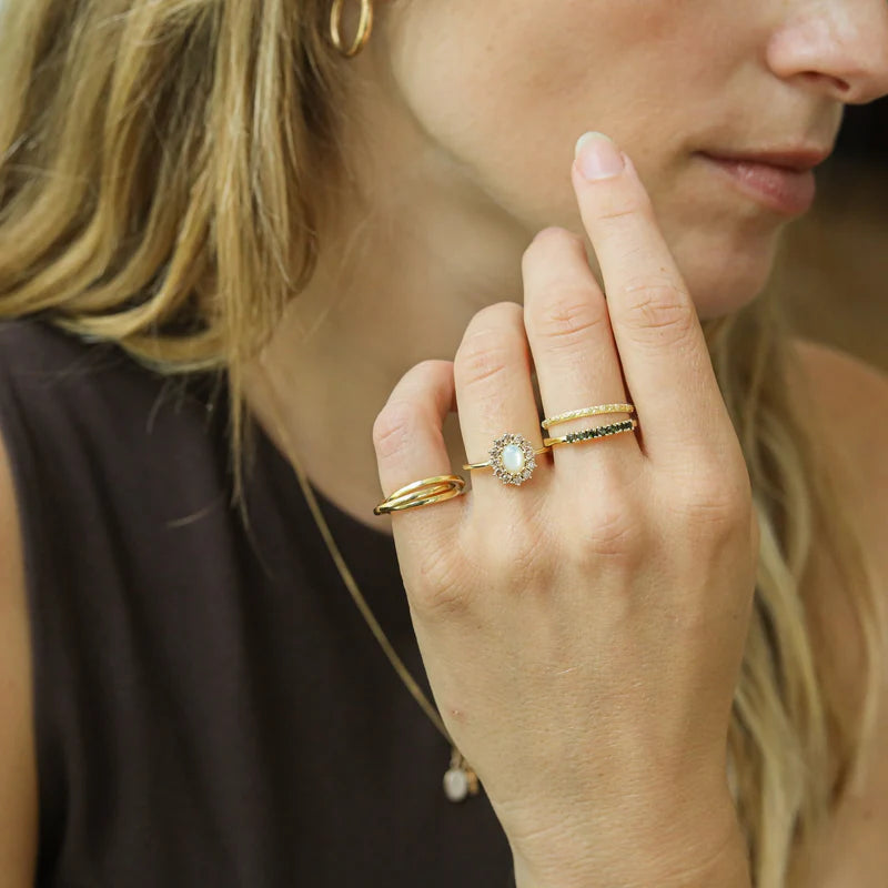 Ring Lady Diana Pearl Champagne