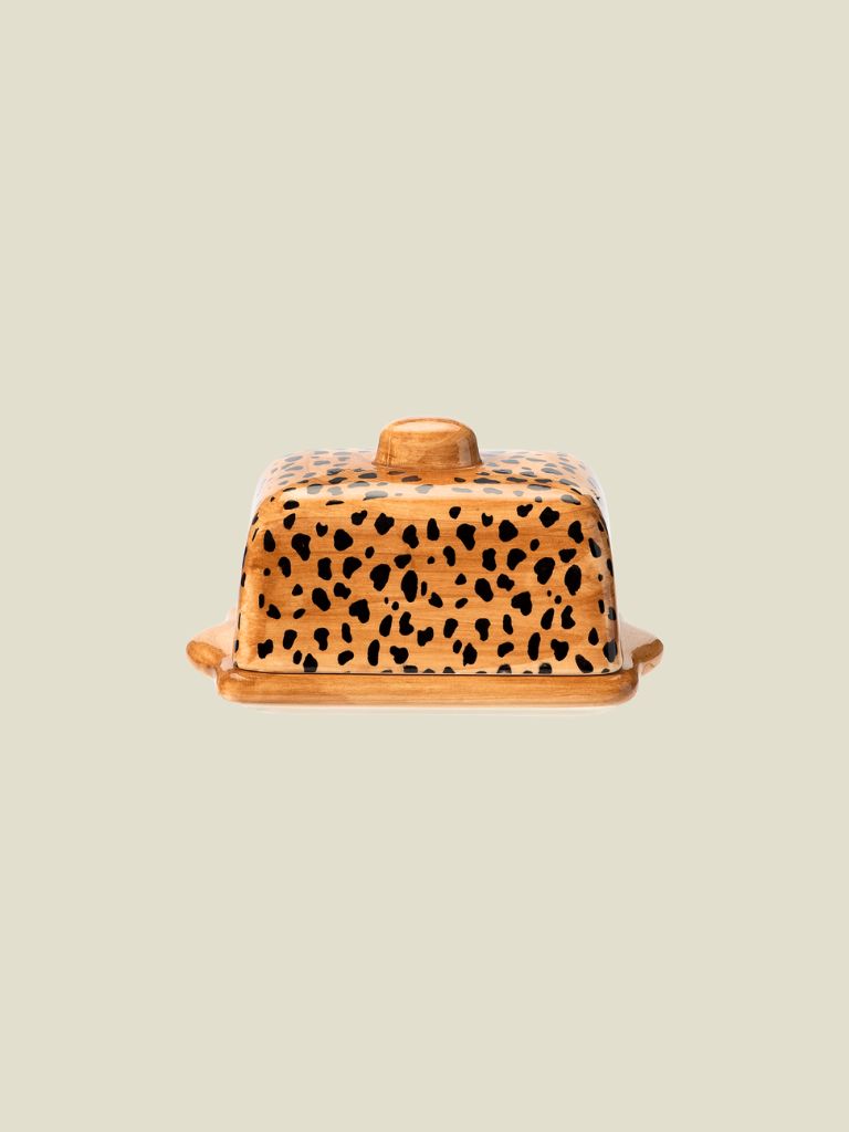 Butter Dish Leopard