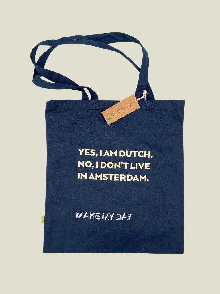 MMD Yes I'm Dutch Tote Bag Deluxe Navy