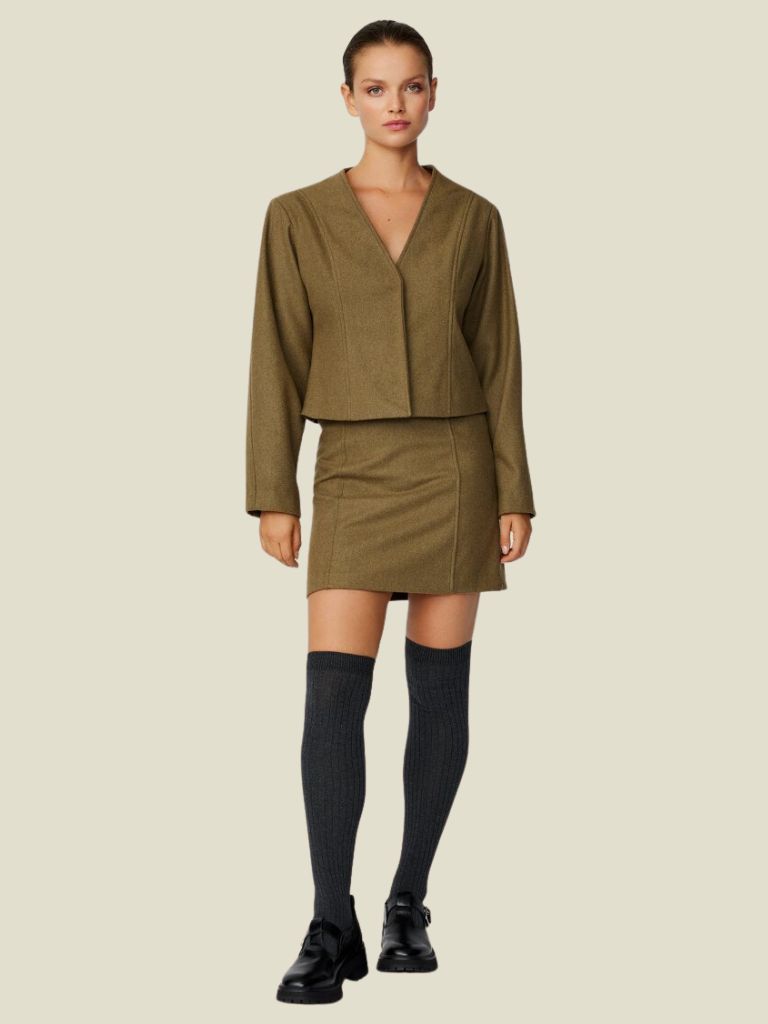 Isabelle Mini Skirt Military Olive