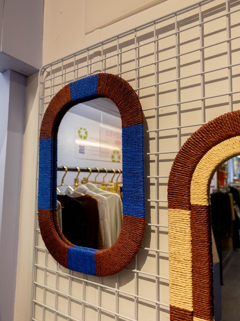 Mirror Paper Rope Blue