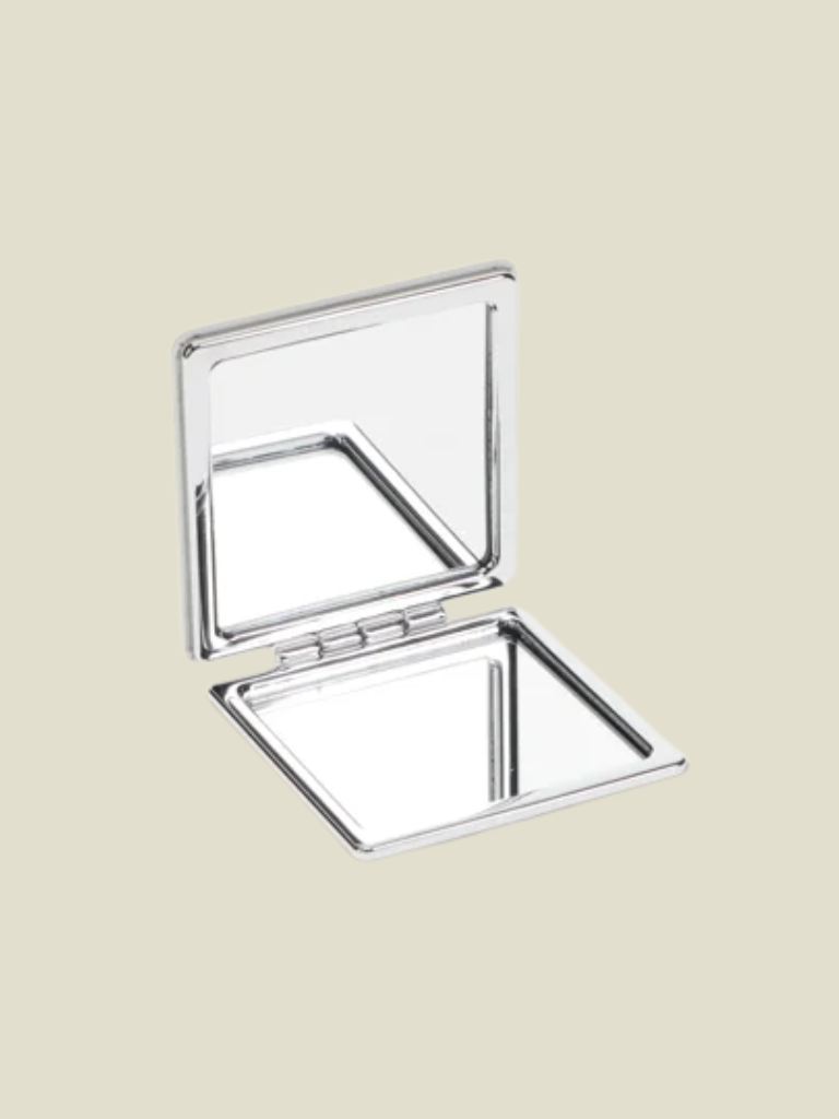 Mirror Square Pocket - Pink & Green Daisy