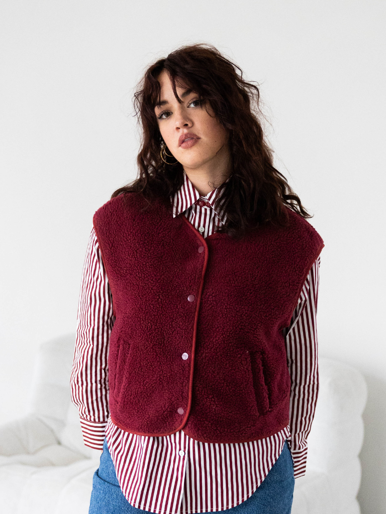 Gilet Marly Bordeaux