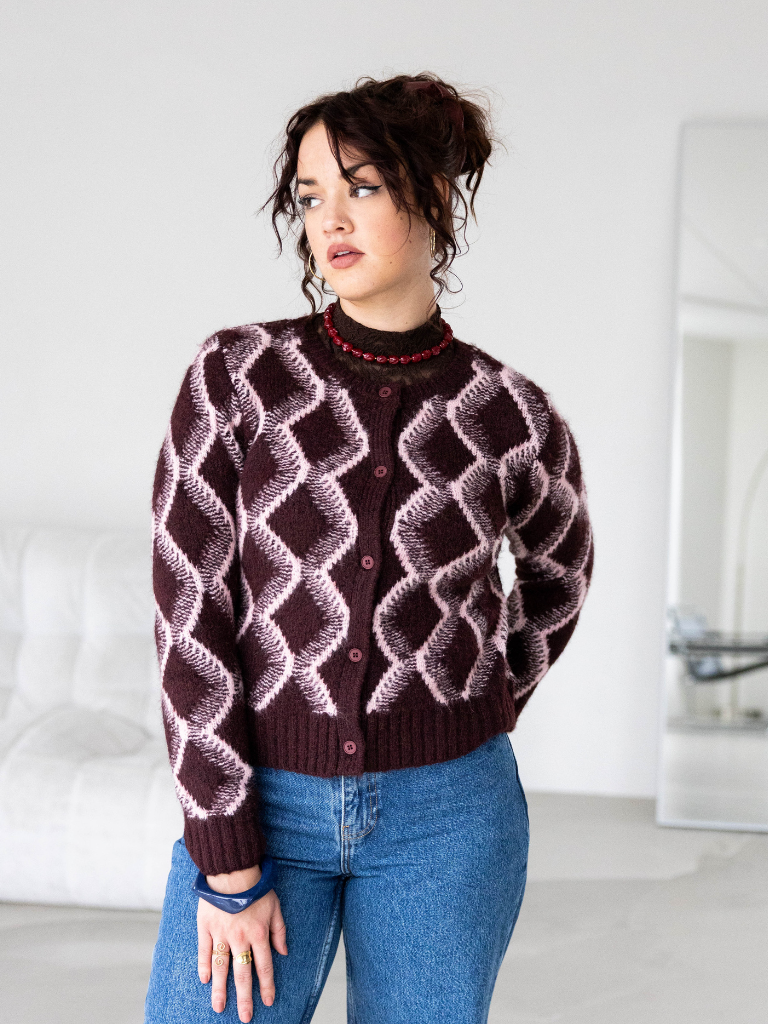 Cardigan Dahlia Bordeaux