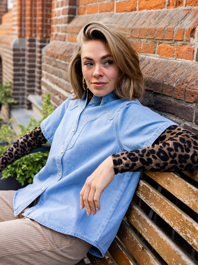 Blouse Salma Denim Blue