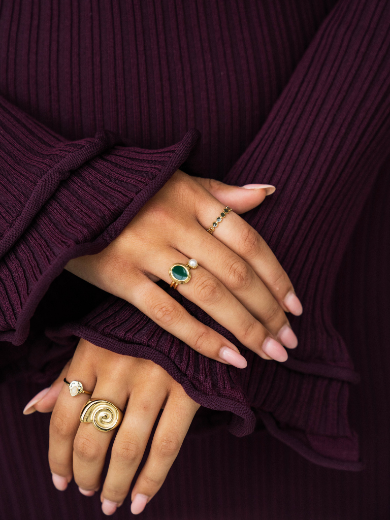 Ring Tiny Pearl Gold