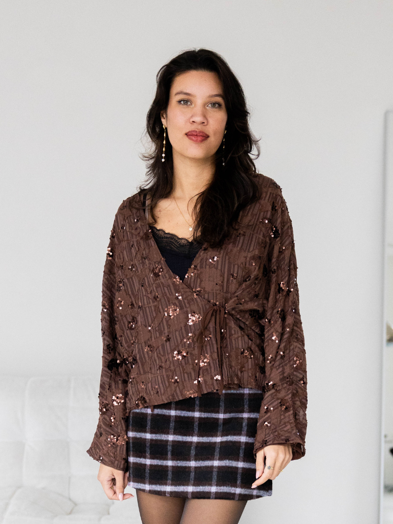 Blouse Inka Chocolate