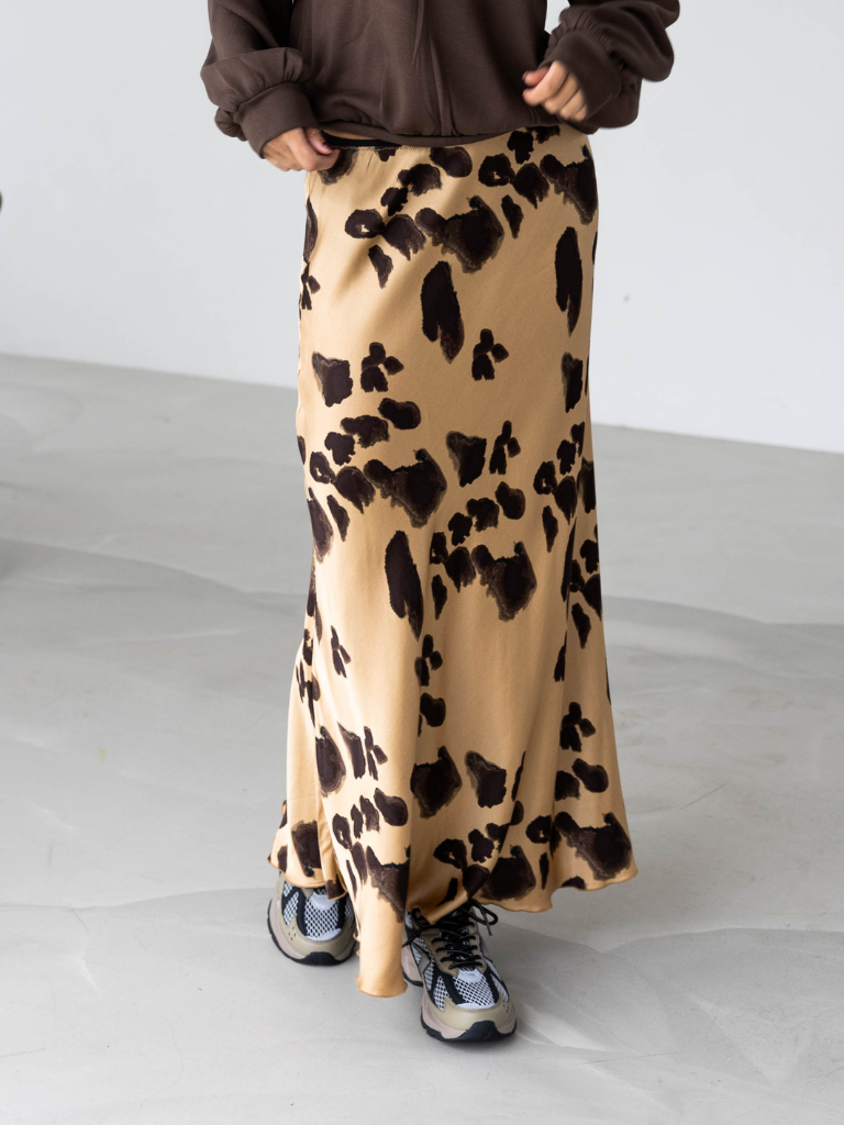 Skirt Clarette Irida Iced Coffee Leo