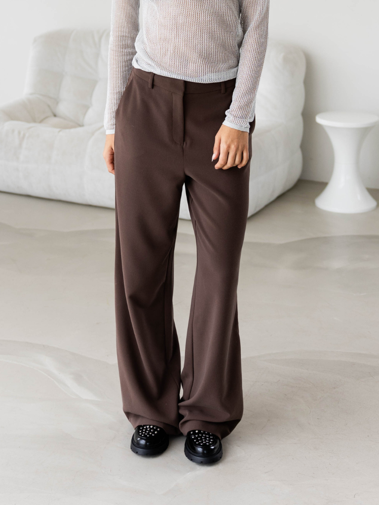 Pants Macy Michelle HW Wide Hot Fudge