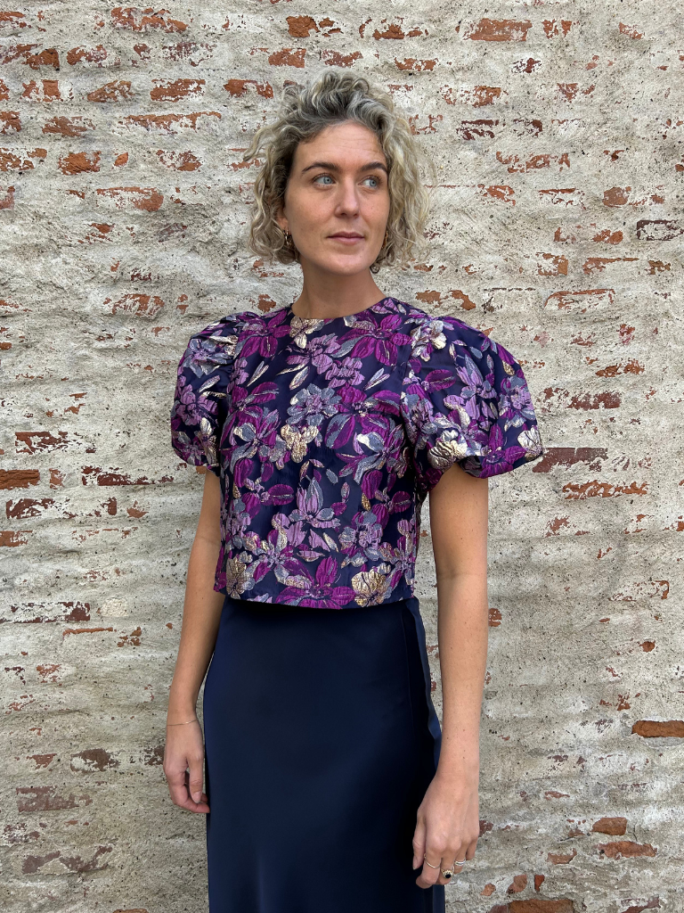 Top Isabeau blue Fonce