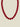 Necklace Big Beads Wine Red