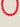 Necklace Big Red Beads