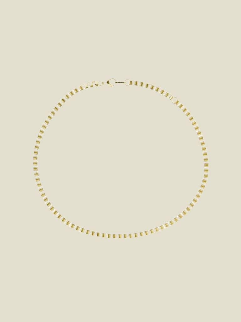 Necklace Box Chain Gold Plated