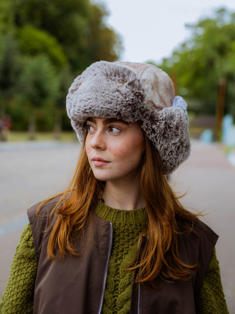 Hat Multi Faux Fur Trapper