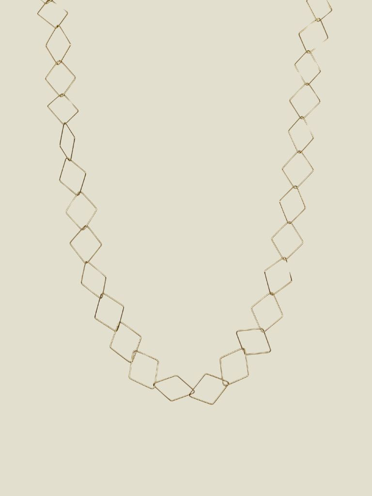 Necklace Diamond Shapes Gold