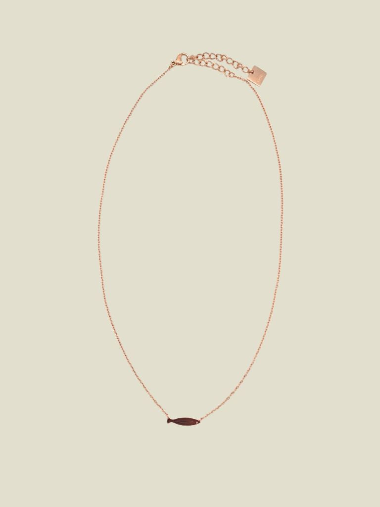 Necklace Fish Rosegold