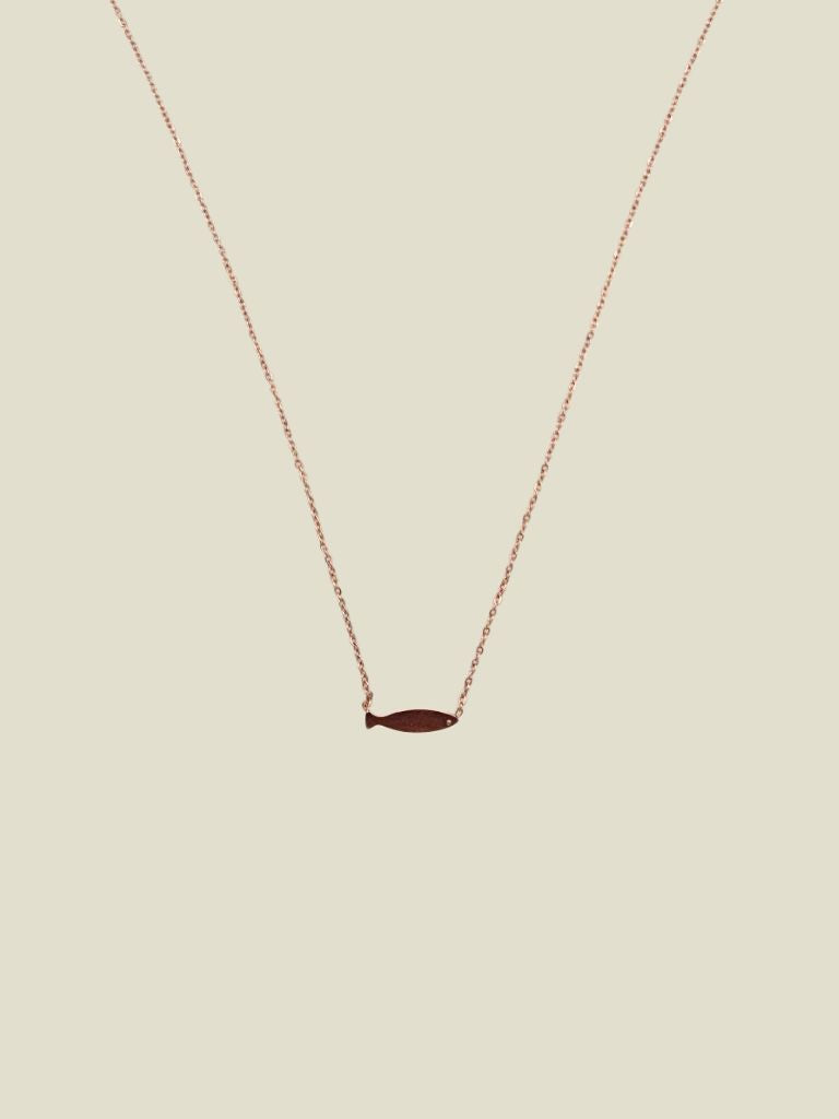 Necklace Fish Rosegold