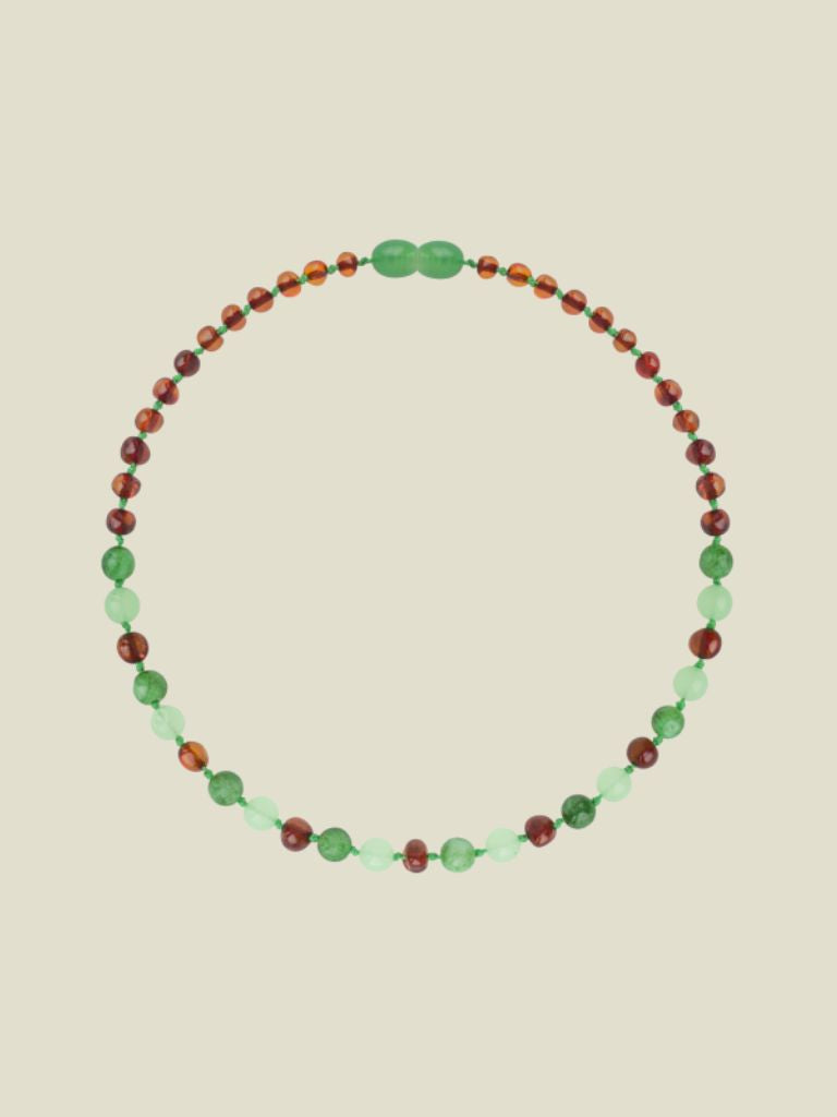 Necklace Kids Baroque Jade Green