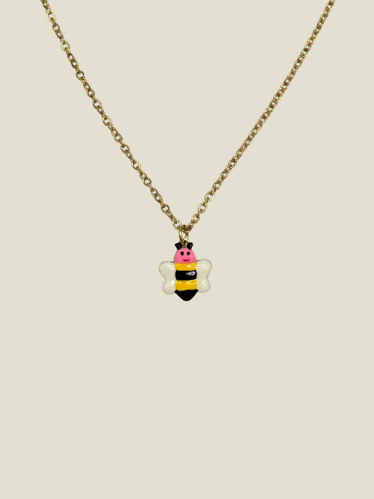 Necklace Kids Bee Yellow