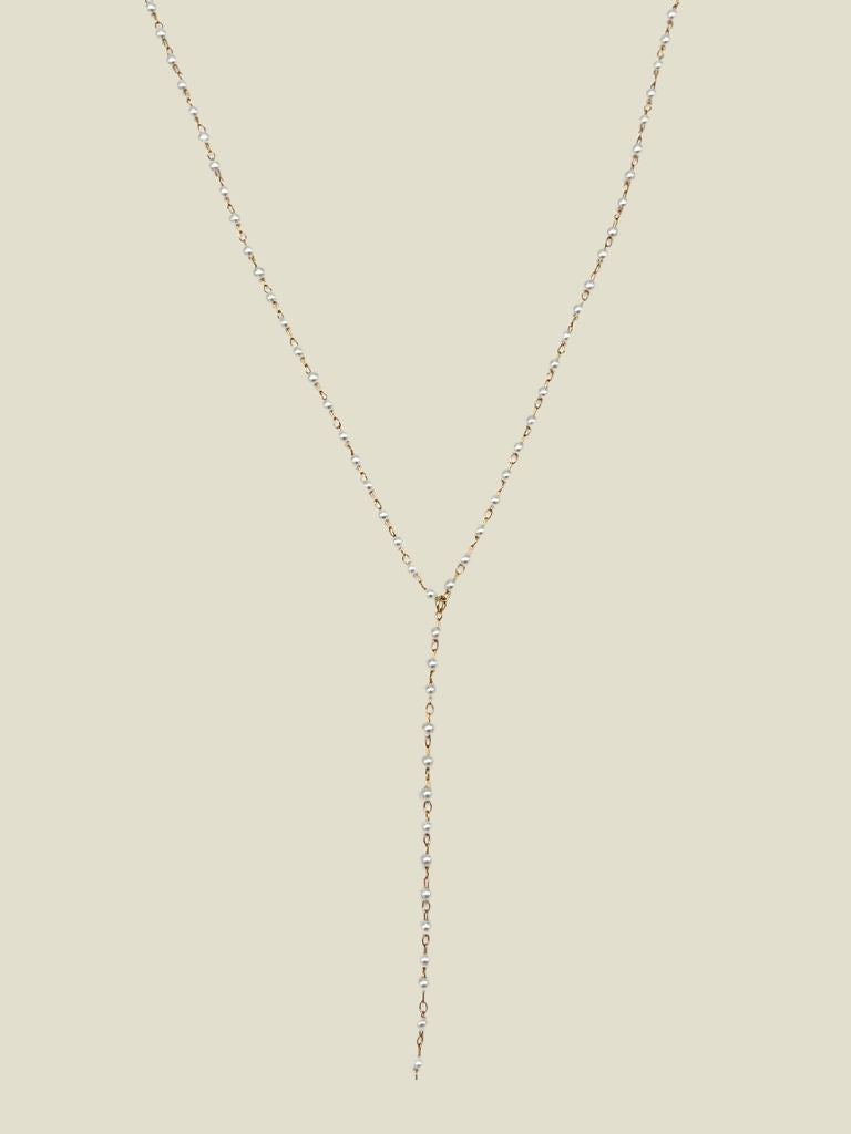 Necklace Long Chain Pearls