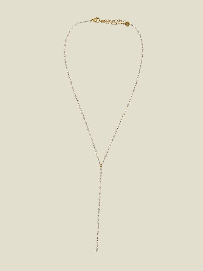 Necklace Long Chain Pearls