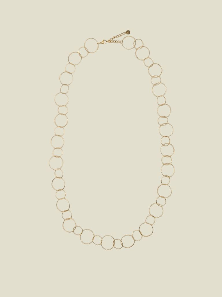 Necklace Long Circles Gold