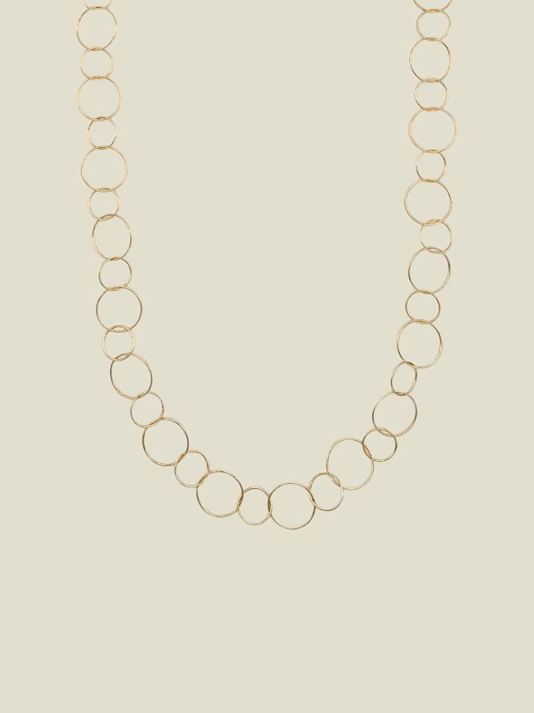 Necklace Long Circles Gold