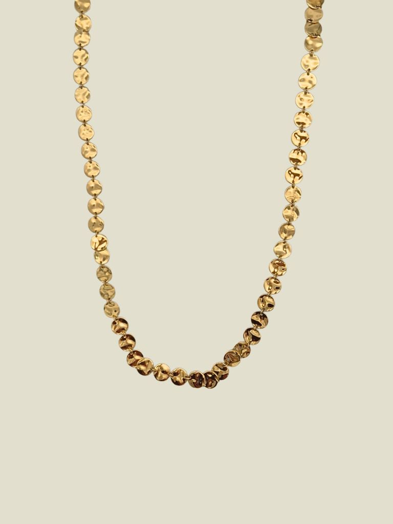 Necklace Long Gold Circles