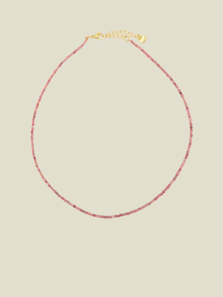 Necklace Mahogany Small Beads Gold