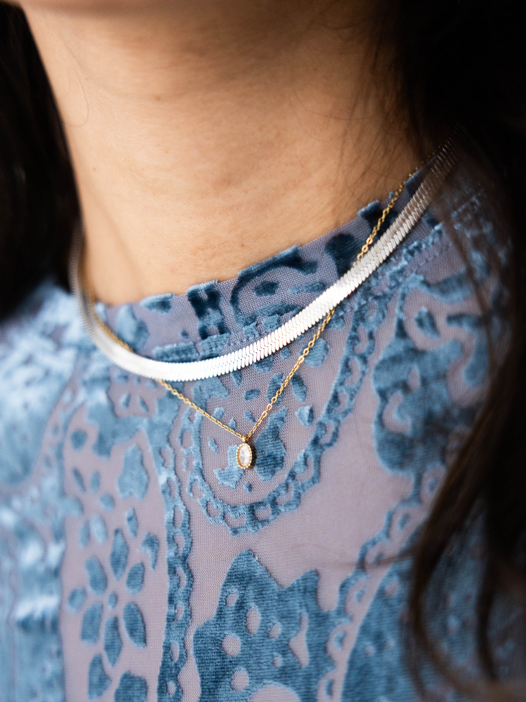 Necklace Medium Snake Silver