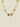 Necklace Open Structure Squares Gold