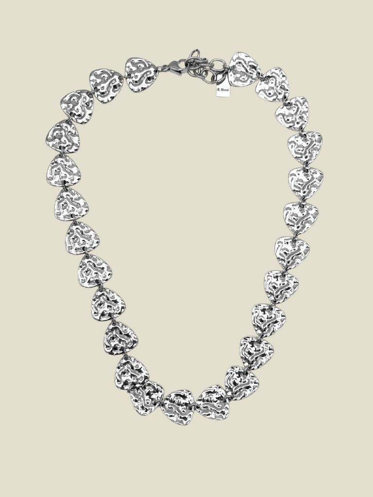 Necklace Silver Hearts
