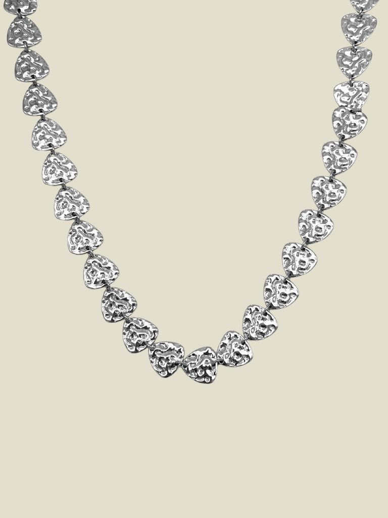 Necklace Silver Hearts