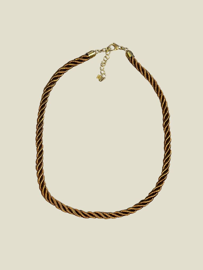 Necklace Soft Rope Dark Camel