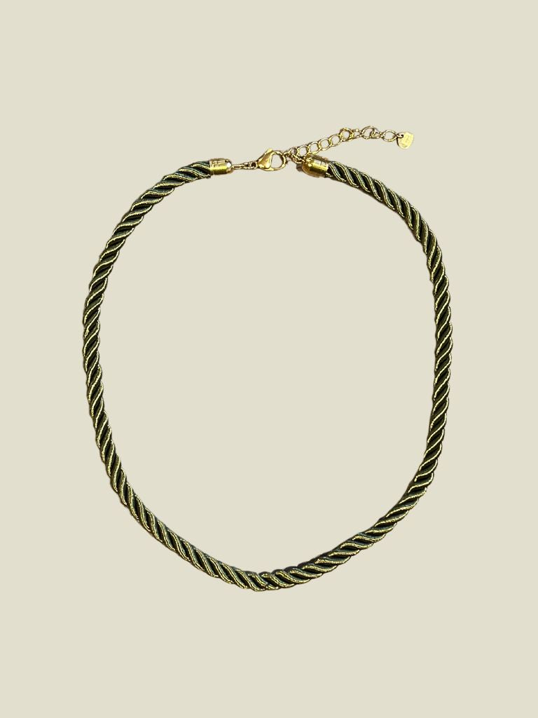 Necklace Soft Rope Khaki