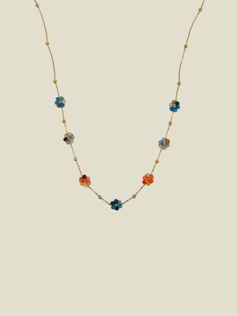 Necklace Spring Flower Beads