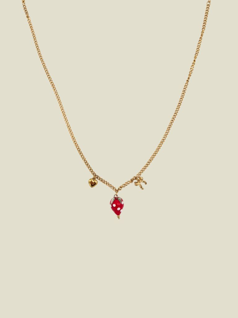Necklace Strawberry Gold