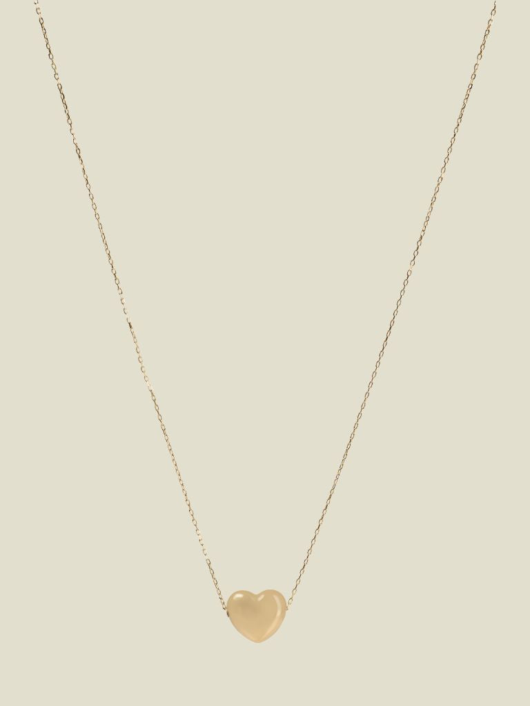 Necklace Thick Heart Gold