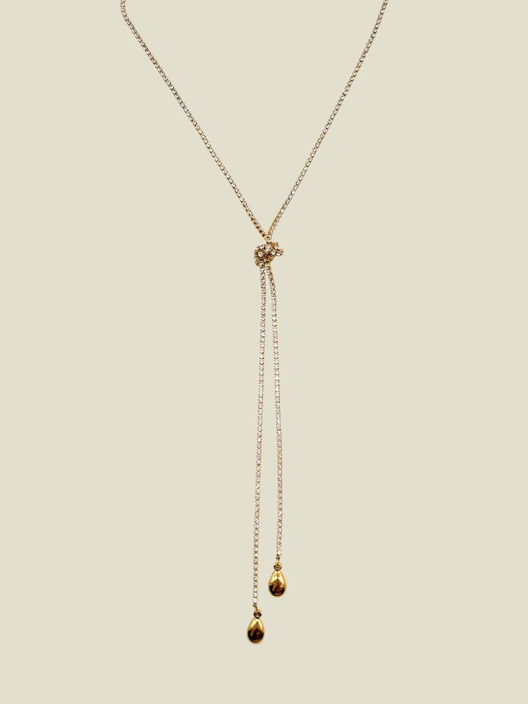 Necklace Tiny Strass Gold