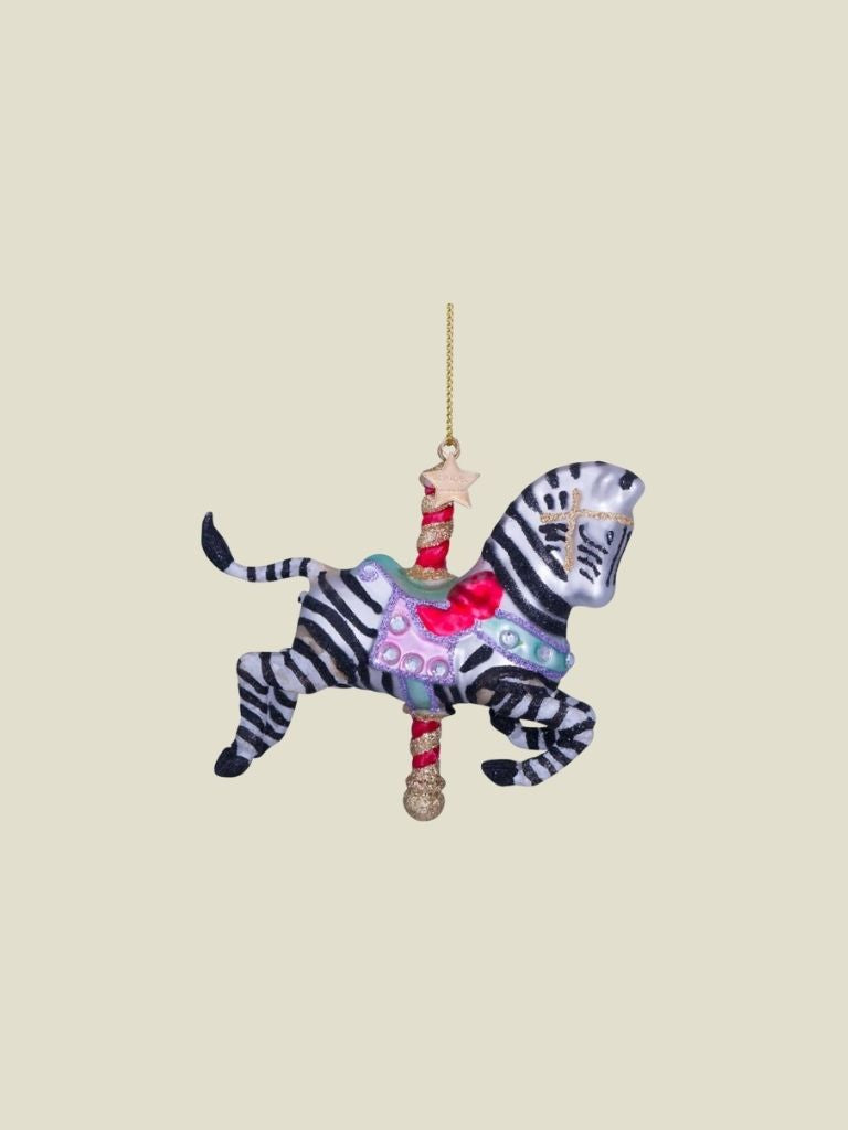 Ornament Carousel Zebra