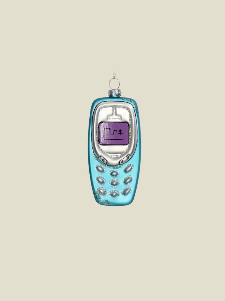 Ornament Mobile Phone Glass Blue