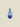 Vase Recycled Glass Blue