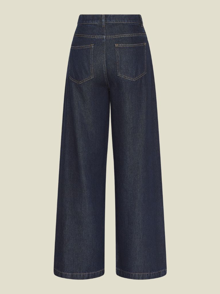 Pants Josephine Rue HW Dark Blue Wash